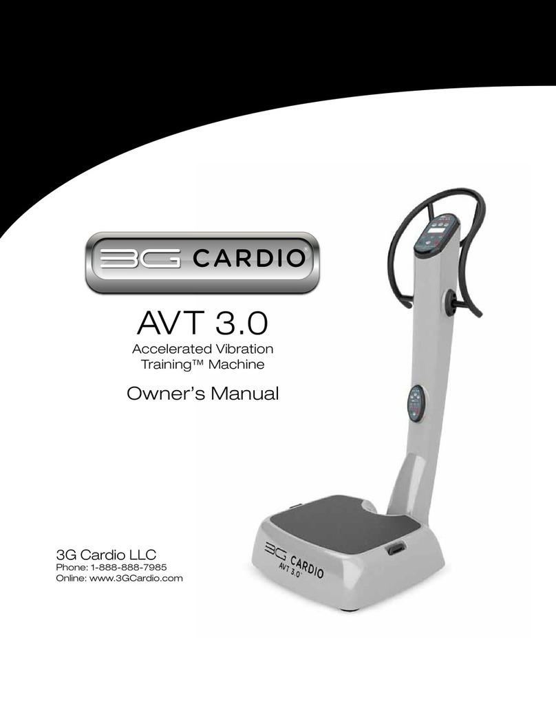 3G Cardio AVT 3.0 owner's manual