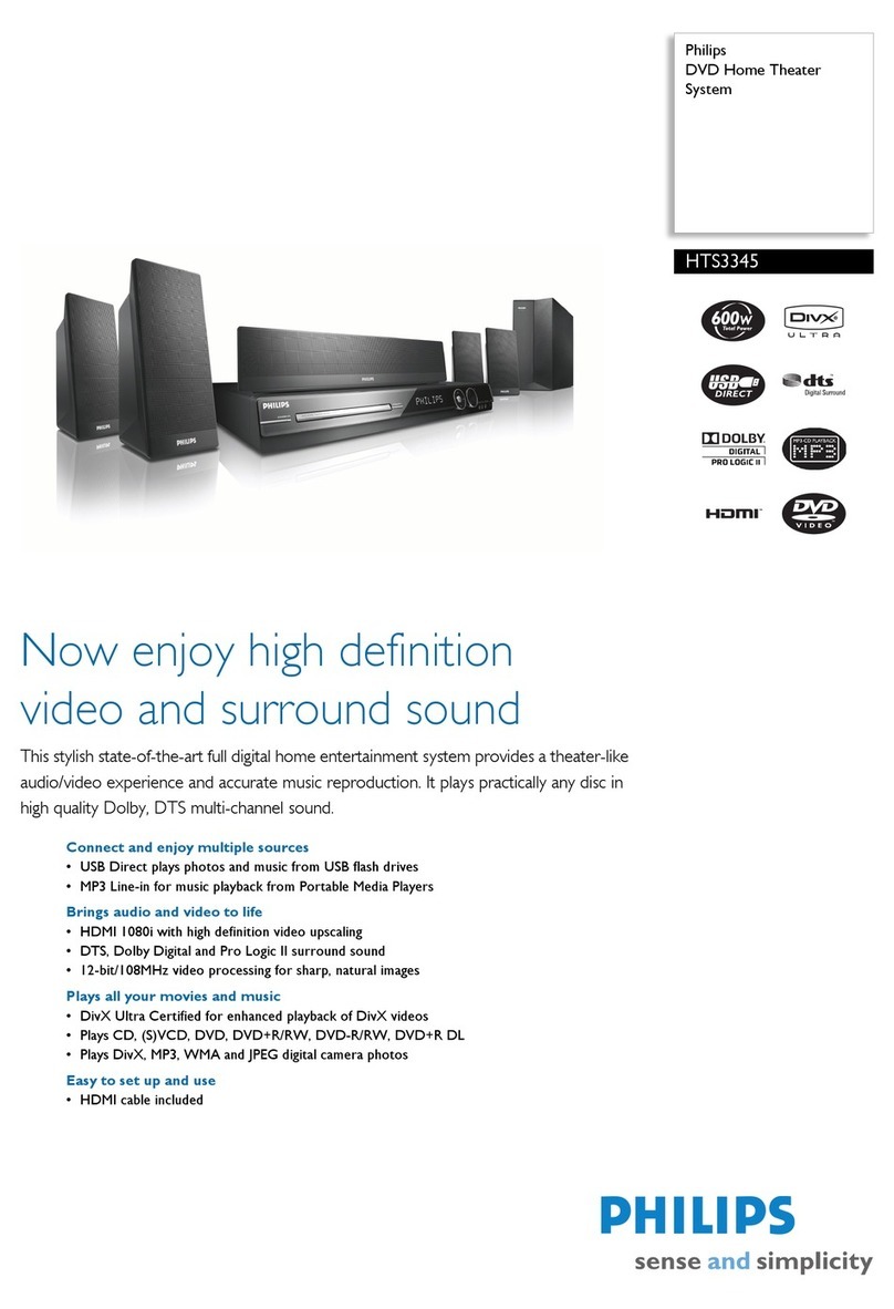 Philips HTS3345 Specifications
