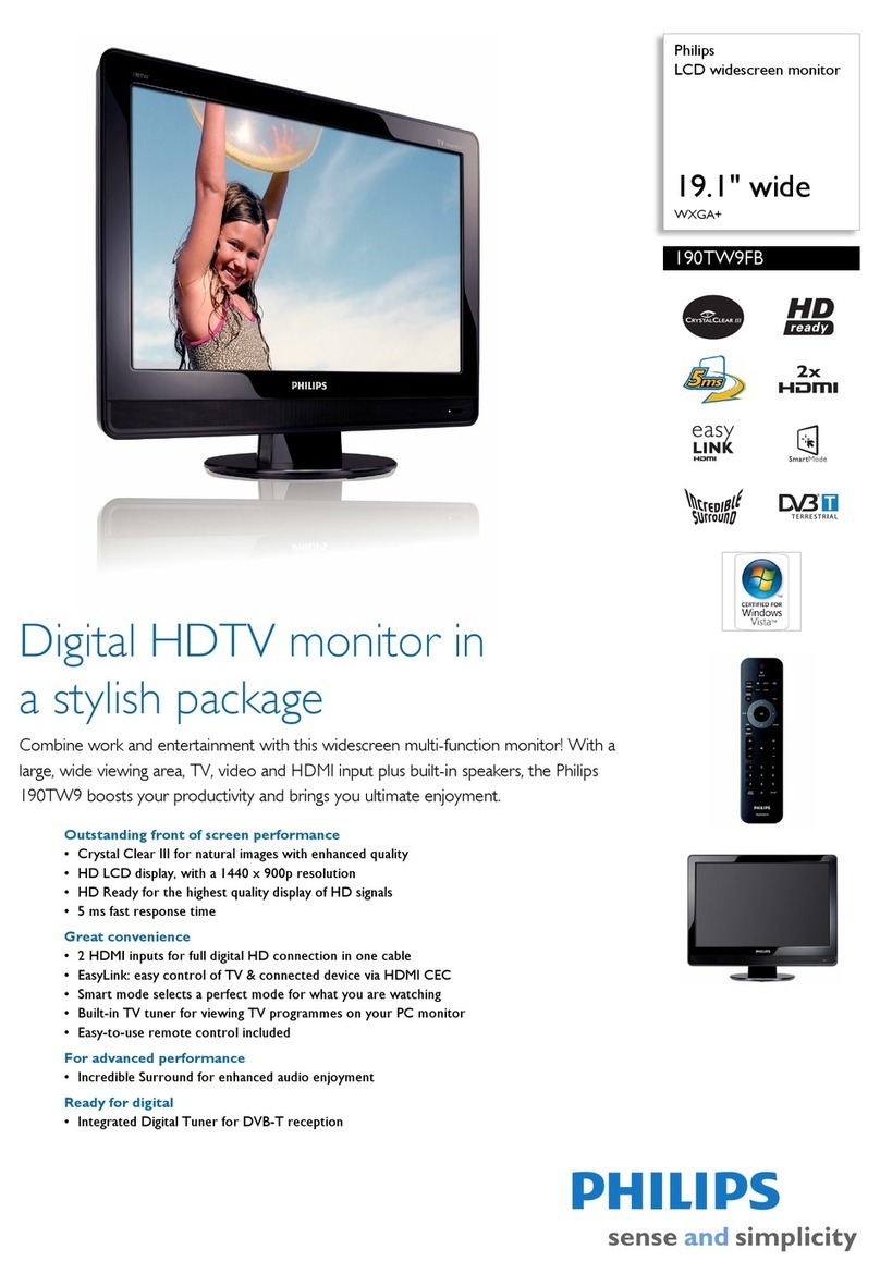 Philips 190TW9FB User manual
