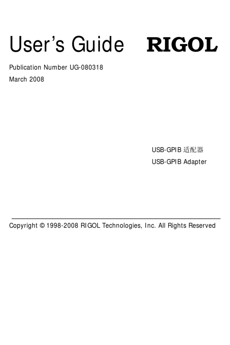 Rigol USB-GPIB Adapter user guide