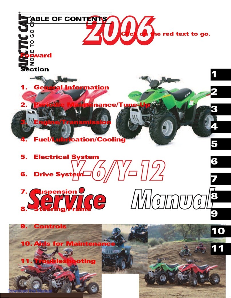 Arctic Cat Y-6 2006 Service manual