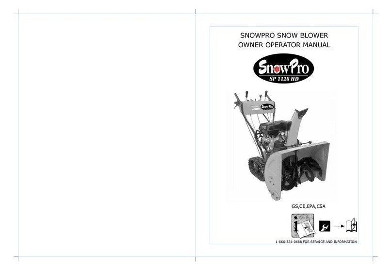 SnowPro SP 1128 HD Owner's/operator's manual