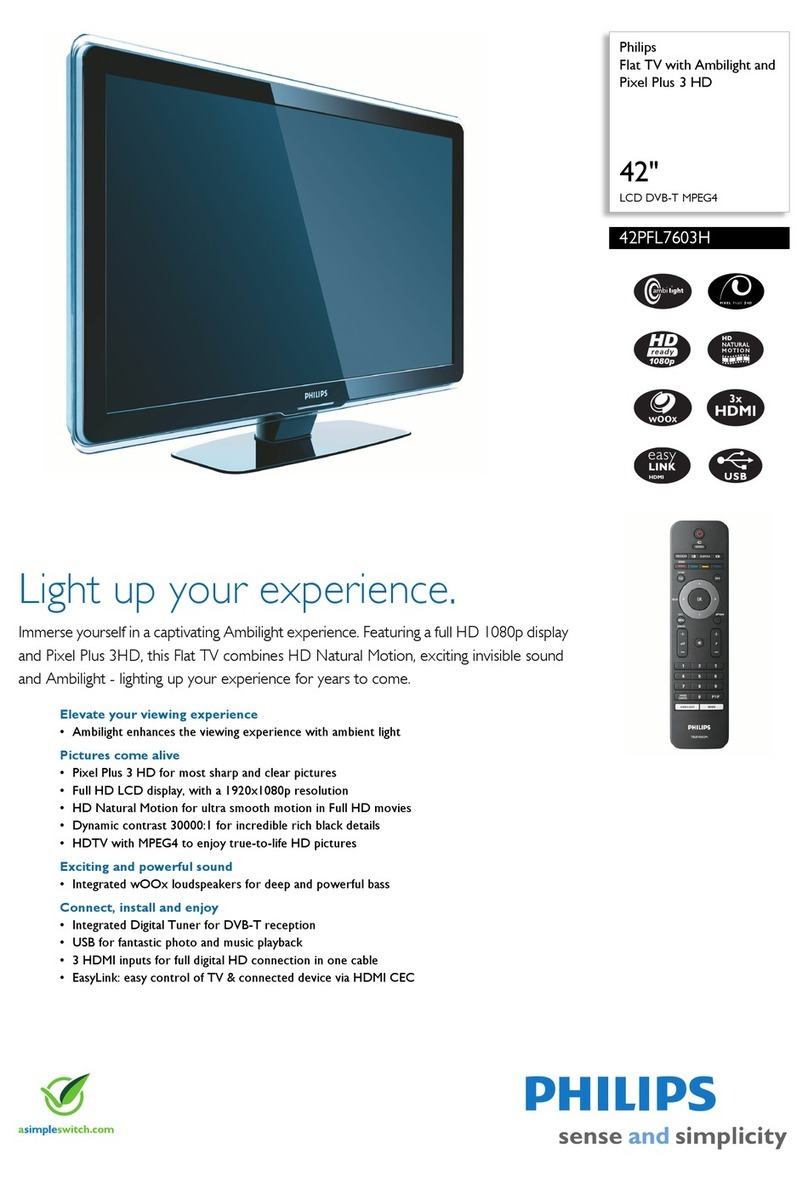 Philips 42PFL7603H/10 Specifications