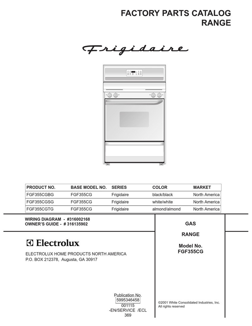 Frigidaire FGF355CG User manual Frigidaire FGF355CG User manual