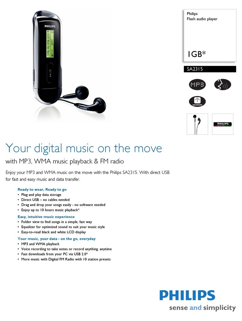 Philips SA2315 User manual