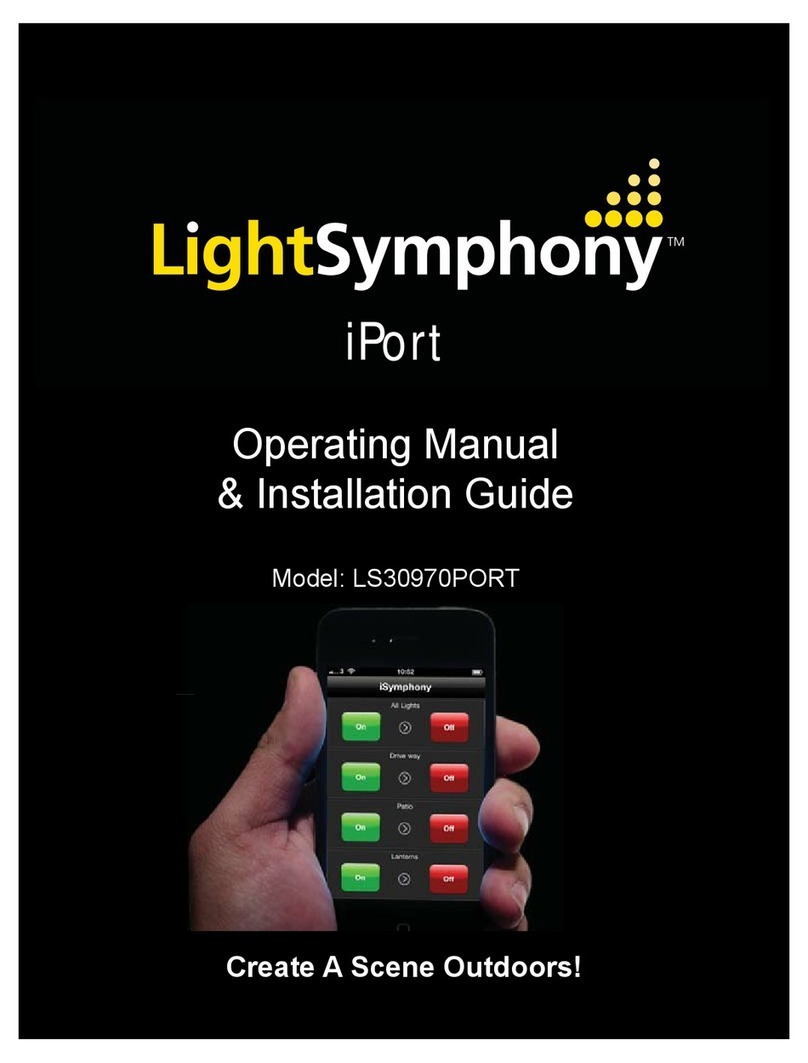 Light Symphony iPort LS30970PORT Operating manual  & installation guide