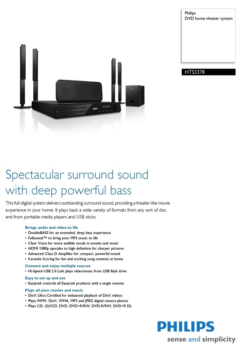 Philips HTS3378 User manual Philips HTS3378 User manual