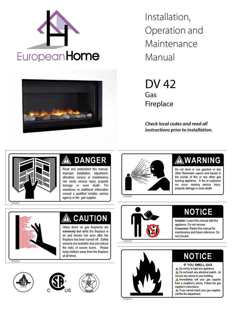 European Home DV 42 Installation, operation and maintenance manual European Home DV 42 Installation, operation and maintenance manual