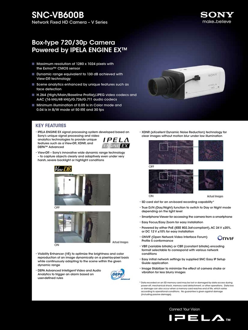 Sony SNC-VB600B Brochure & specs