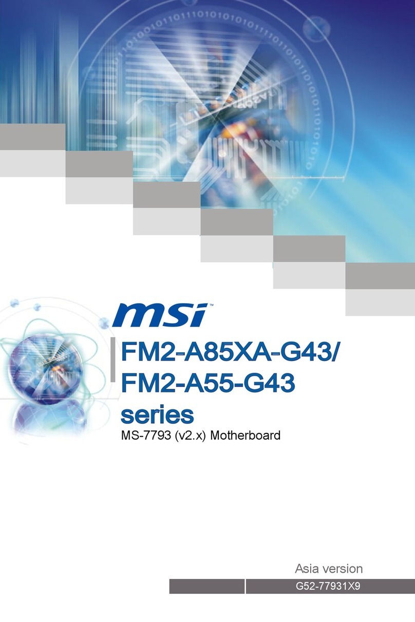 MSI FM2-A85XA-G43 series User manual MSI FM2-A85XA-G43 series User manual