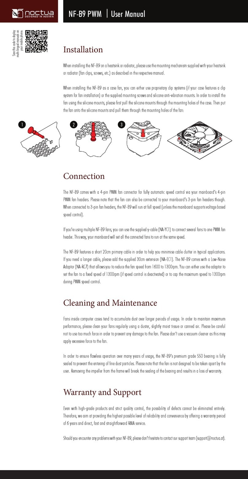 Noctua NF-B9 PWM user manual