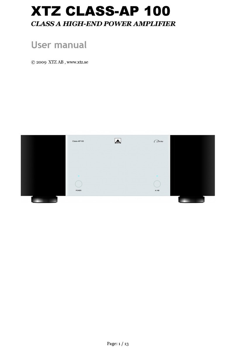 XTZ CLASS-AP 100 user manual