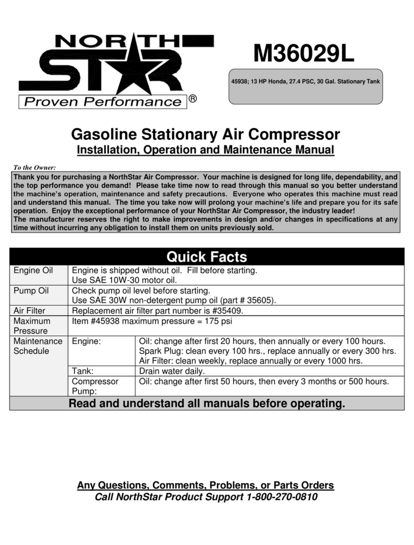 NorthStar M36029L Installation, operation and maintenance manual NorthStar M36029L Installation, operation and maintenance manual