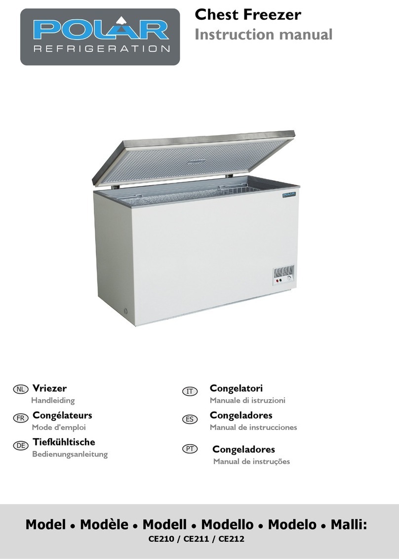 Polar Refrigeration CE210 instruction manual