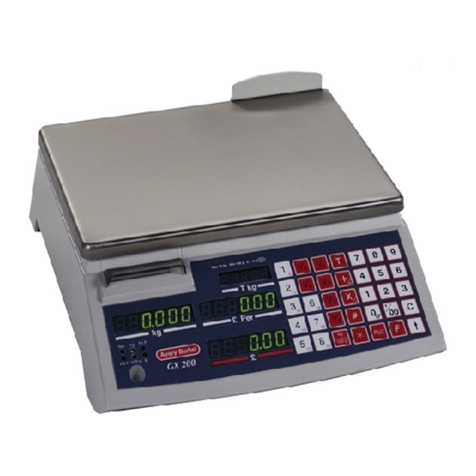 Avery Berkel GX200 Operating instructions