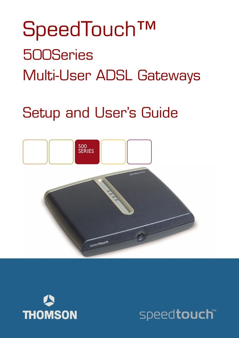 THOMSON SpeedTouch 500Series Safety guide