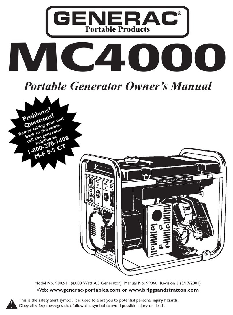 Generac Power Systems MC4000 User manual
