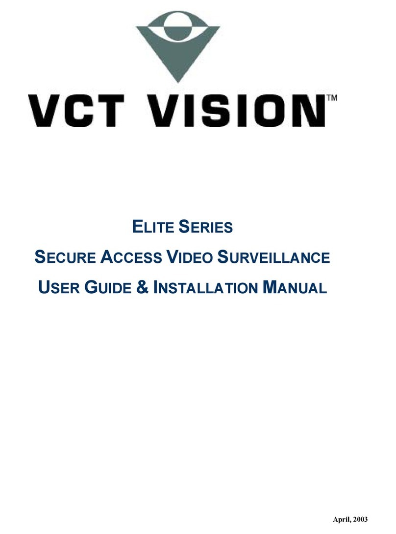 VCT Vision Elite Series User guide and installation manual VCT Vision Elite Series User guide and installation manual