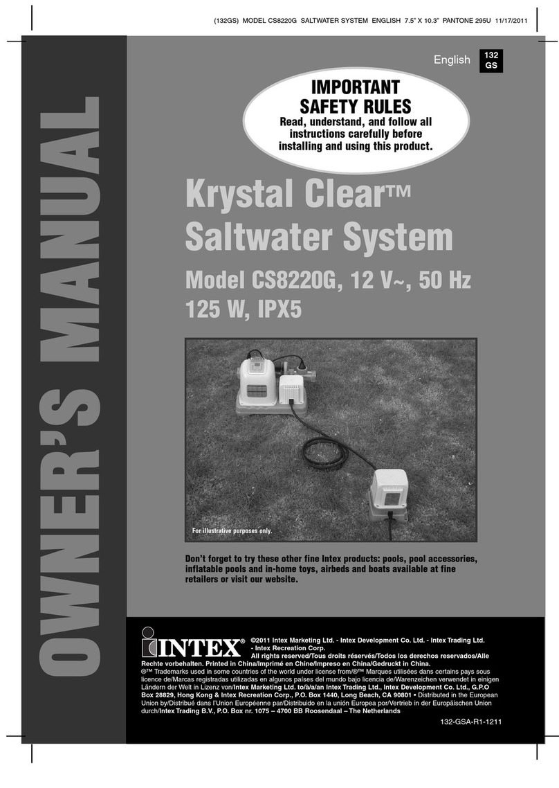 Intex Krystal Clear CS8220G User manual