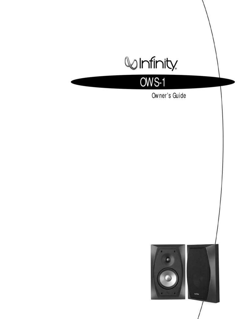 Infinity OWS-1 User manual Infinity OWS-1 User manual