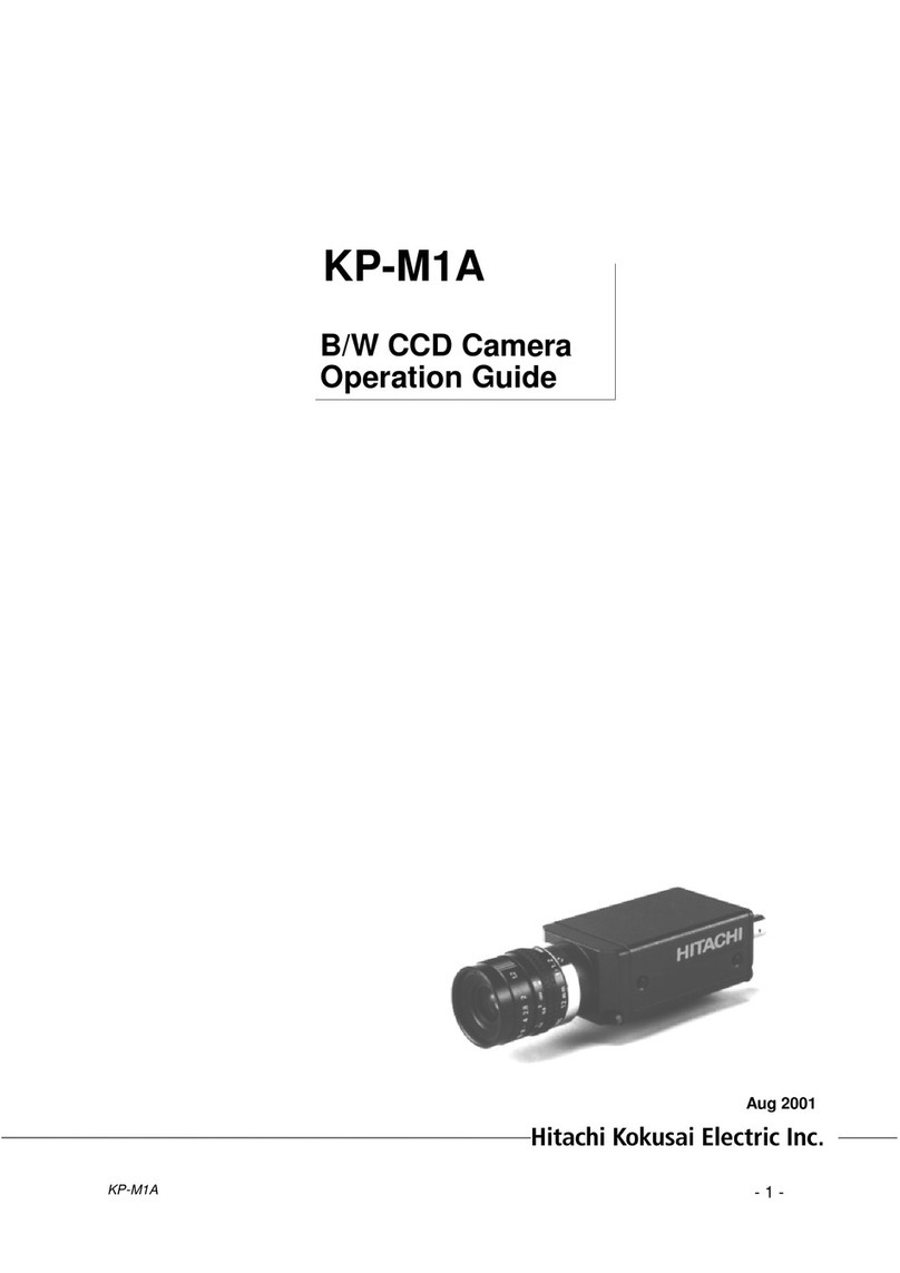 Hitachi Kokusai Electric KP-M1A series Operation guide