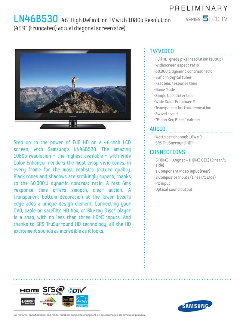 Samsung LN46B530 User manual