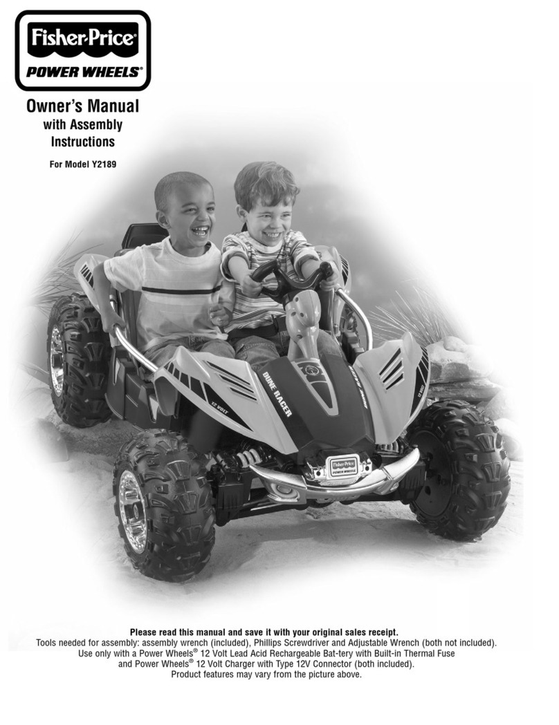 Fisher-Price Power Wheels Y2189 Owner's manual with assembly instructions