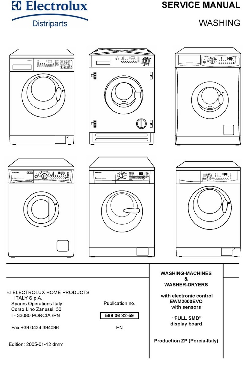 Electrolux WASHING-MACHINES & WASHER-DRYERS User manual