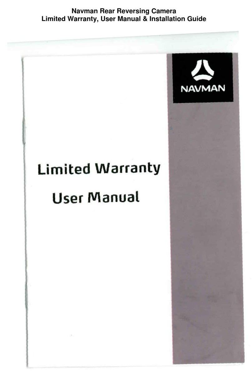 Navman Rear Reversing Camera User manual
