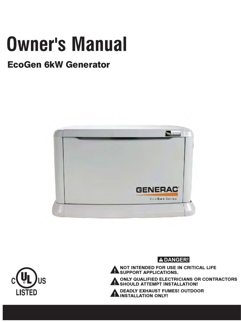 Generac Power Systems ECOGEN SERIES User manual