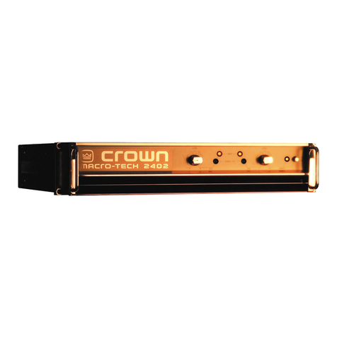 Crown Macro-Tech MA-2402 User manual