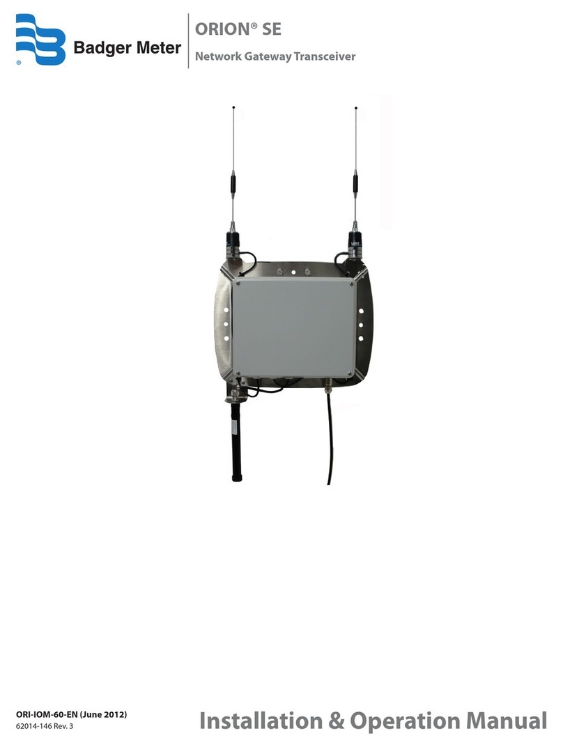 Badger Meter ORION SE Installation & operation manual