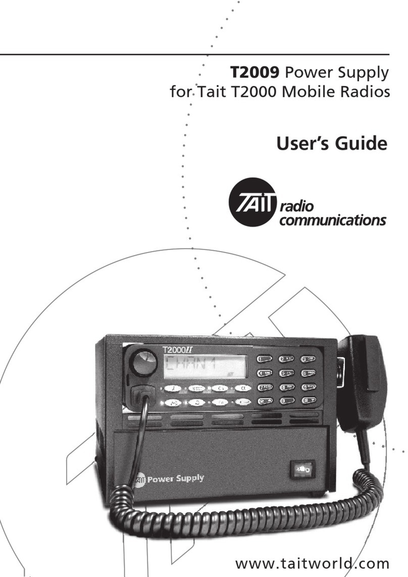 Tait T2009 User manual