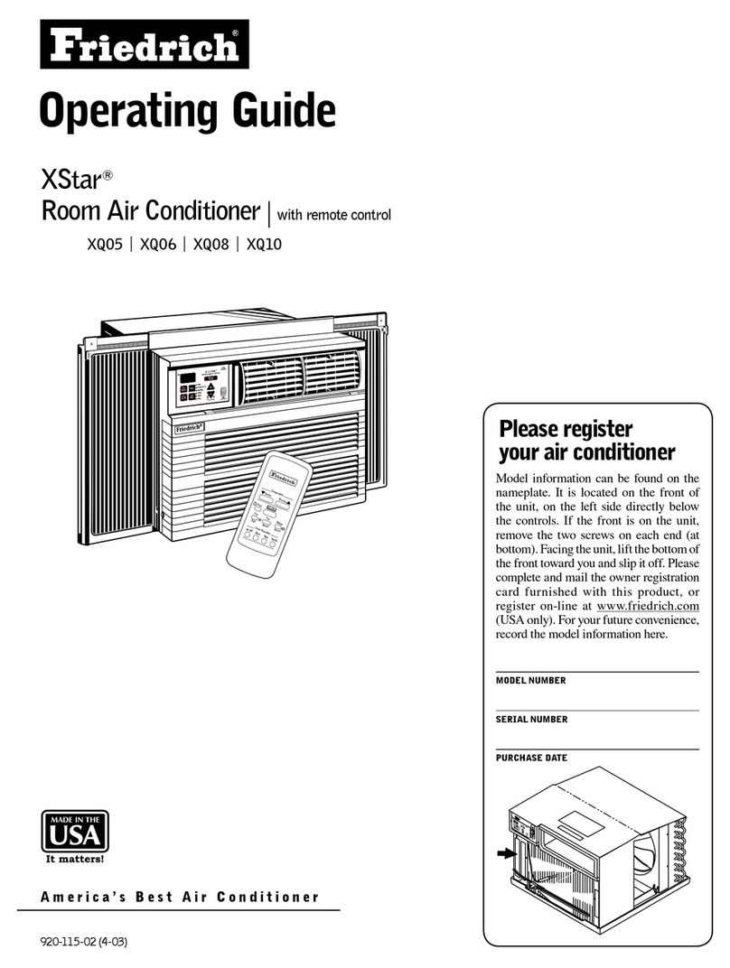 Friedrich X-Star XQ06 User manual