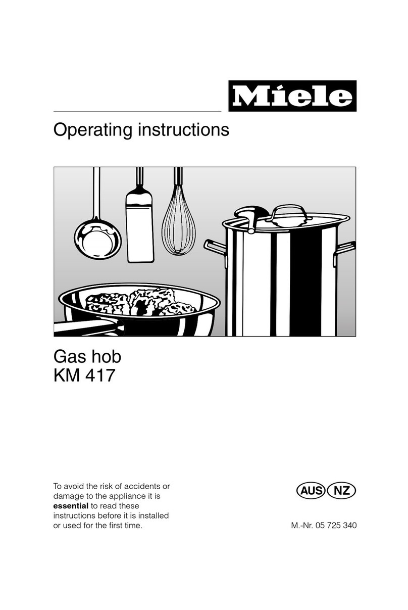 Miele KM 417 User manual