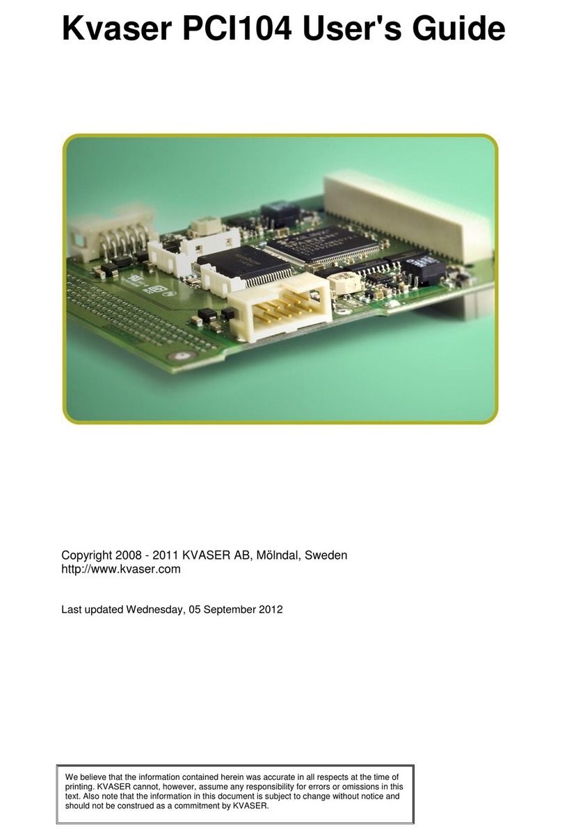 Kvaser PCI104 user guide