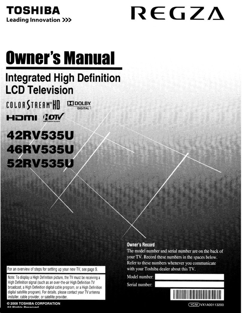 Toshiba Regza42RV535U User manual