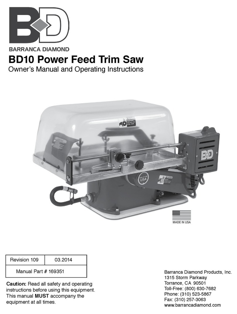 Barranca Diamond BD10 Owner's Manual and Operating Instructions Barranca Diamond BD10 Owner's Manual and Operating Instructions
