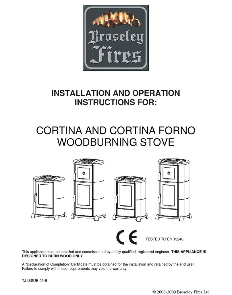 Broseley Cortina Installation and operation instructions Broseley Cortina Installation and operation instructions