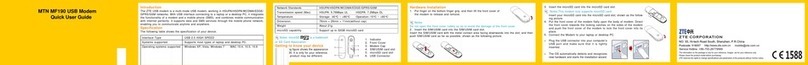 MTN MF190 Quick user guide