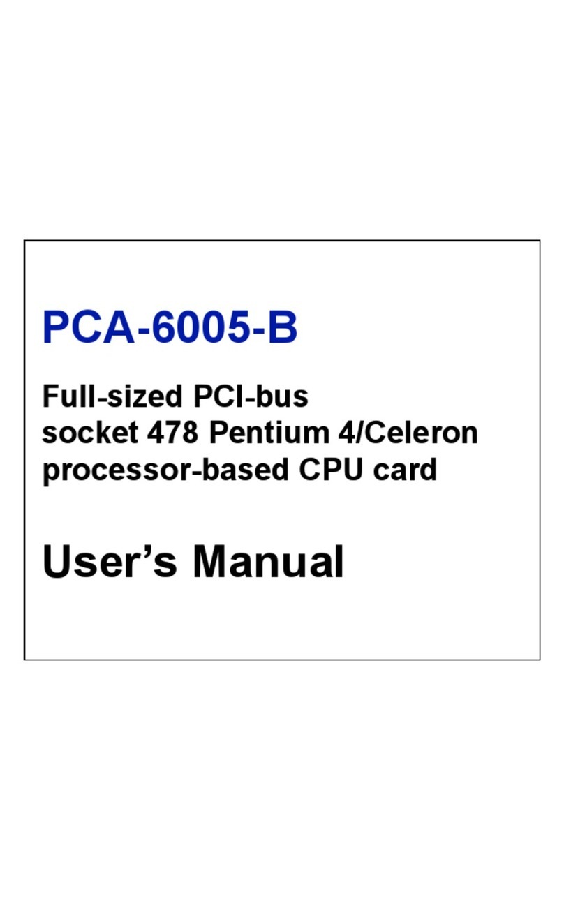 Advantech PCA-6005-B User manual Advantech PCA-6005-B User manual