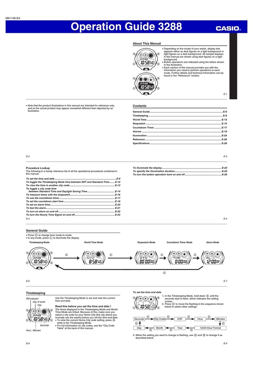 Casio 3288 Operation guide