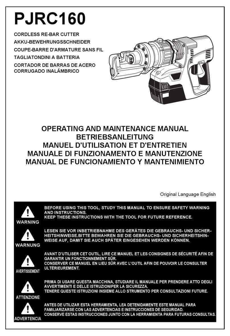 Max PJRC160 Operating and maintenance manual