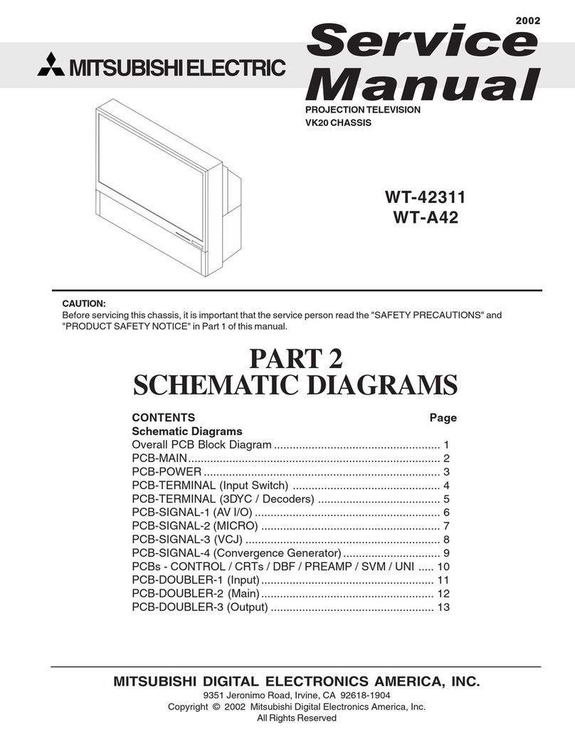 Mitsubishi Electric WT-42311 Service manual