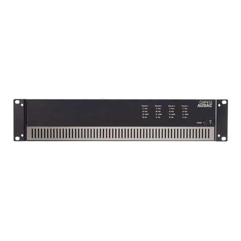 AUDAC CAP412 Installation and operating instructions