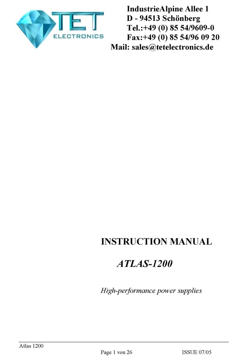 TET ATLAS-1200 instruction manual