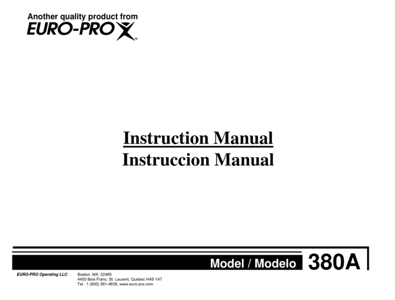 EUROPRO 380A instruction manual