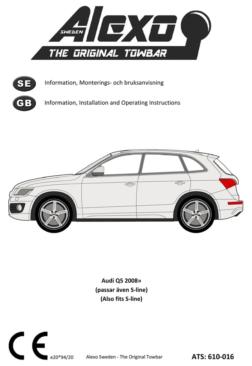Alexo Audi Q5 2008 information, installation and operating instructions Alexo Audi Q5 2008 information, installation and operating instructions