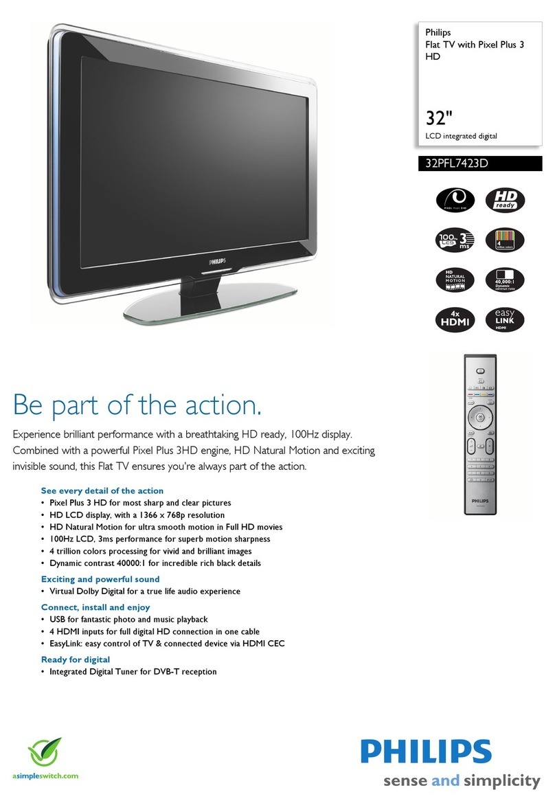 Philips 32PFL7423D/12 User manual