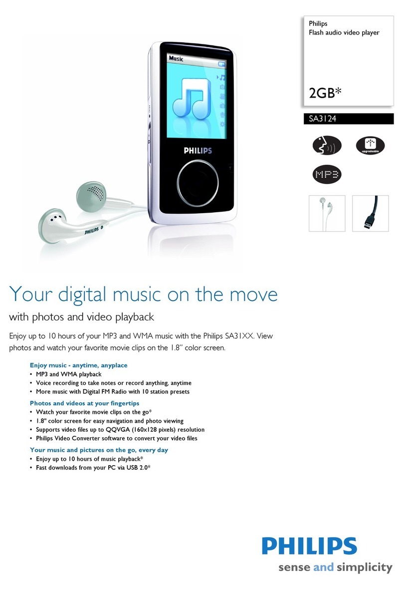 Philips SA3124 User manual